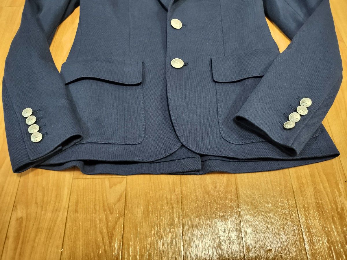 限定SALE Ralph Lauren ラルフローレン 銀ボタン 紺ブレザー 刺繍