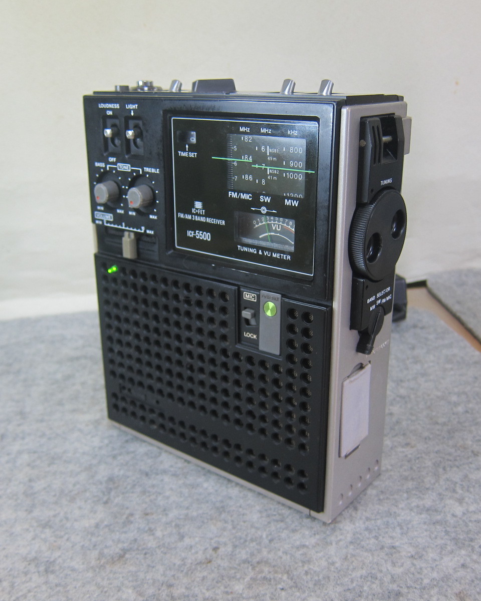 SONY ソニー スカイセンサー ICF-5500 ワイドFM対応 FMバンド専用機 MF