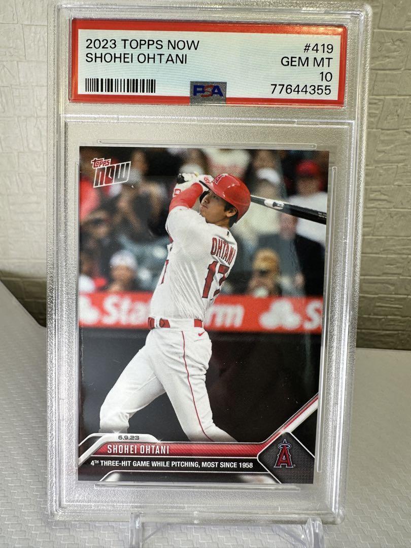 PSA10 GEM MINT 大谷翔平 2023 Topps Now #419 SHOHEI OHTANI PSA鑑定