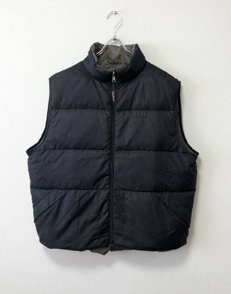 新年の贈り物 エルエルビーン VEST DOWN VINTAGE L.L.BEAN XL 黒 90's