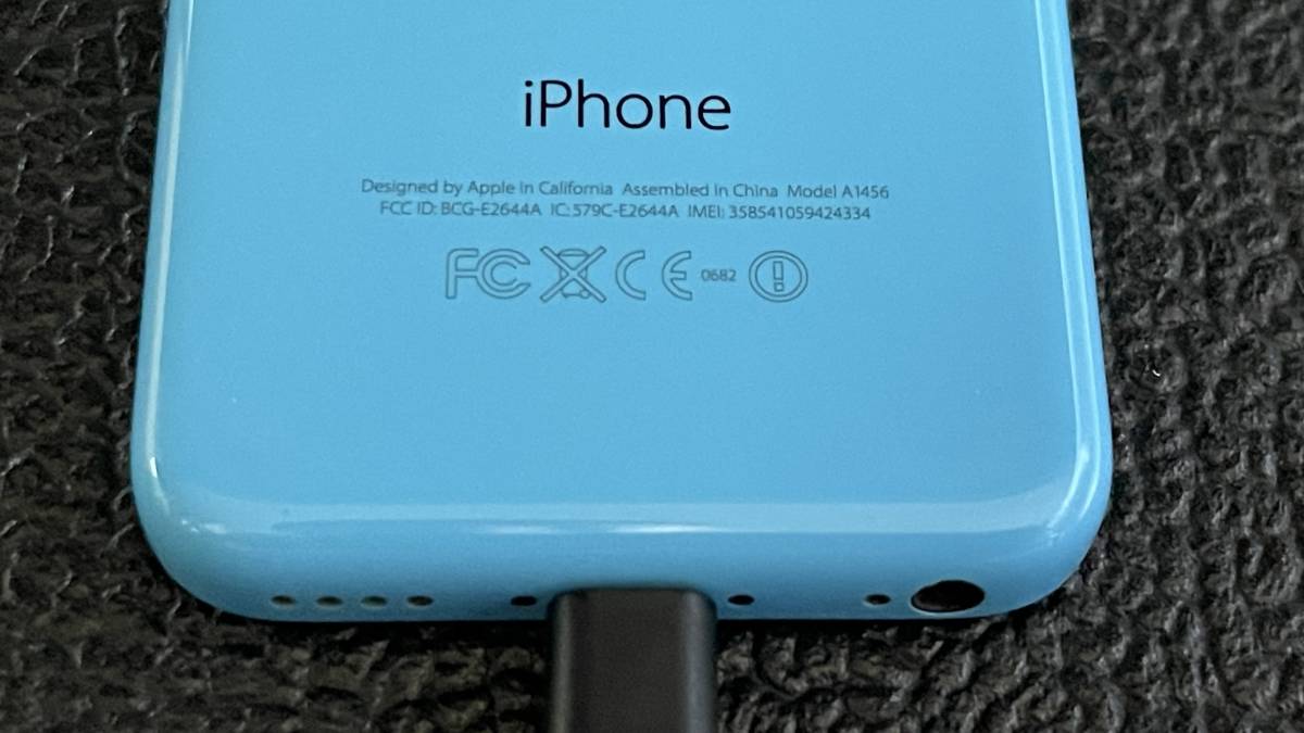 Apple iPhone 5c Model A1456 16GB ブルー au NE543J/A 美品本体のみ【現通信サービス利用不可＆Wi-Fi利用可能】・コレクターズアイテム_画像10