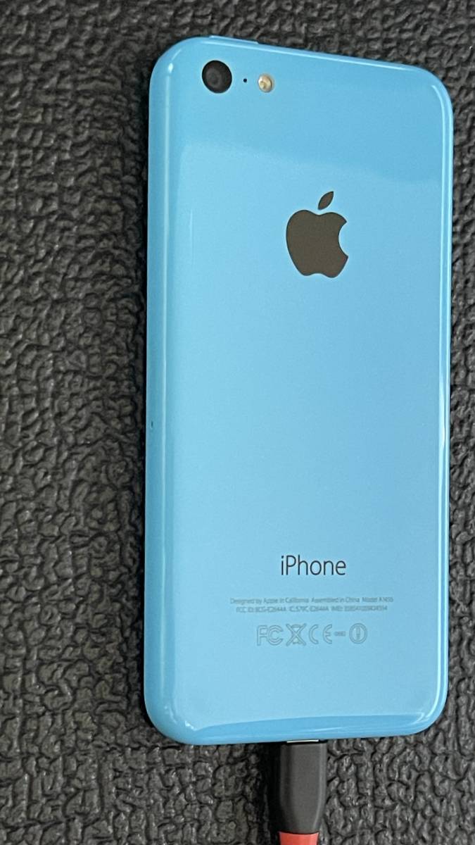 Apple iPhone 5c Model A1456 16GB ブルー au NE543J/A 美品本体のみ【現通信サービス利用不可＆Wi-Fi利用可能】・コレクターズアイテム_画像7