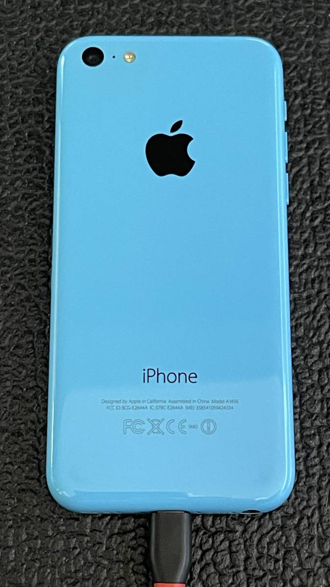 Apple iPhone 5c Model A1456 16GB ブルー au NE543J/A 美品本体のみ【現通信サービス利用不可＆Wi-Fi利用可能】・コレクターズアイテム_画像9