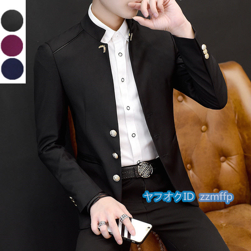 テーラードジャケット メンズ ブレザージャケットカジュアルスーツ ビジネススーツ 紳士用アウター 通勤 春秋M ~4XL/23ZXQ31_画像1
