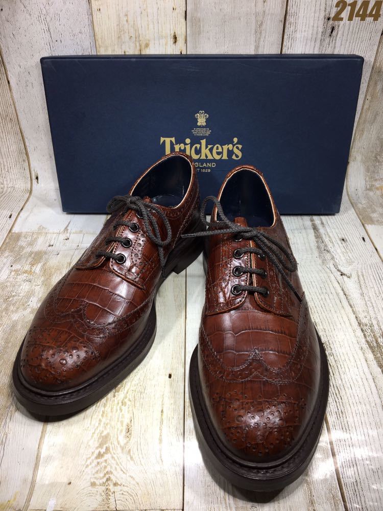 貴重新品 Tricker's トリッカーズ バートン クロコ UK9