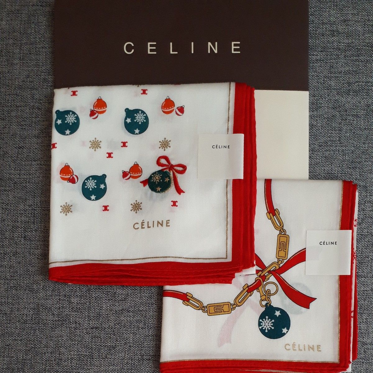 CELINEセリーヌ ハンカチ 6枚セット コットン 綿 日本製 - 小物