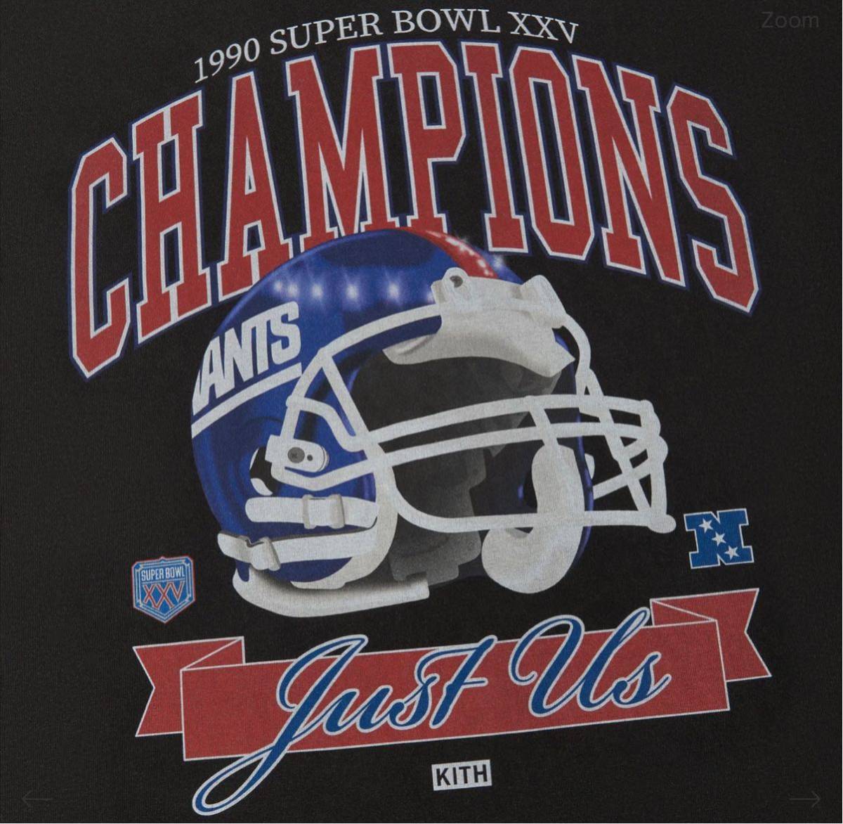 twice モモ 着用 Kith for the NFL: Giants Superbowl Vintage Tee ビンテージ tシャツ _画像4