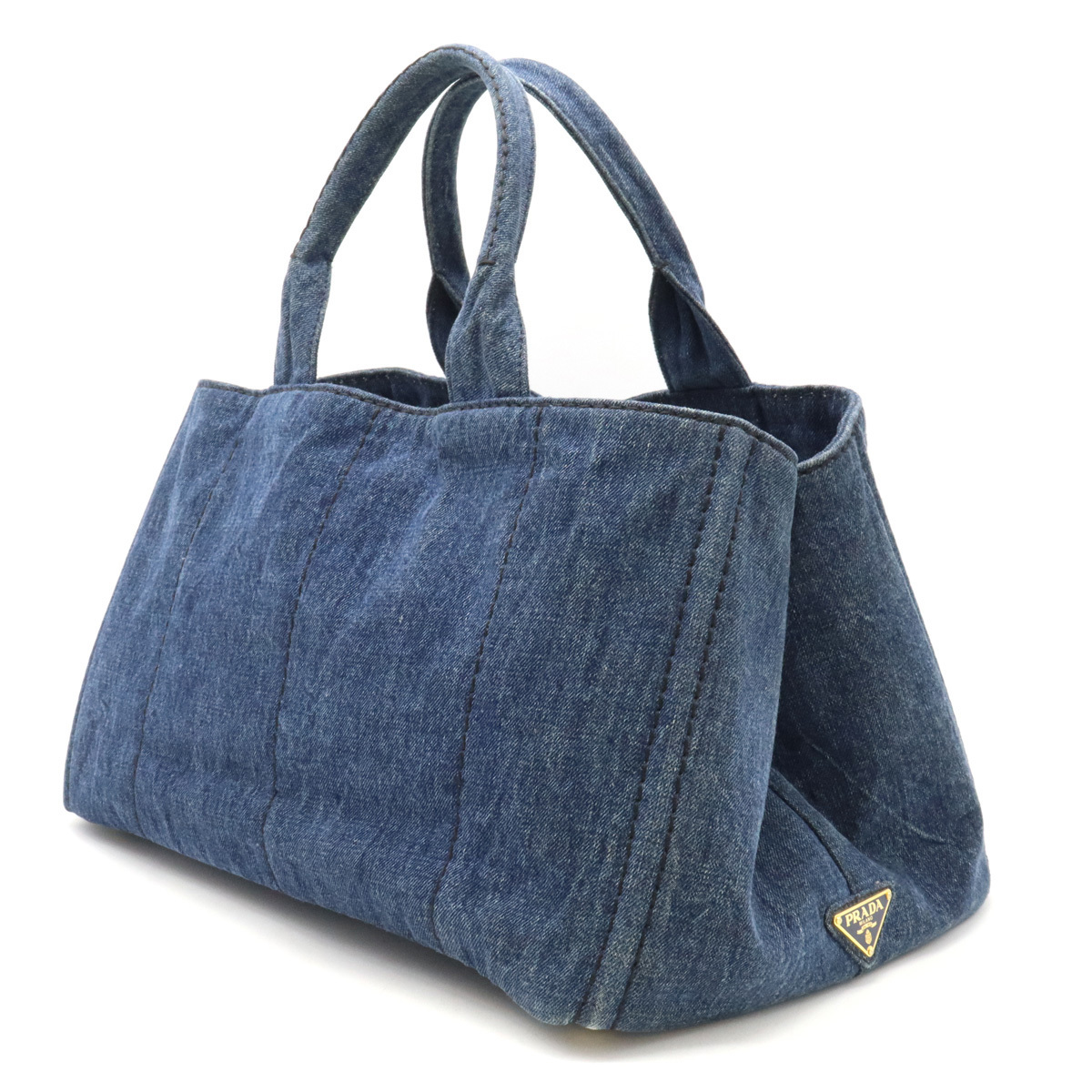 激安店舗 カナパ CANAPA プラダ PRADA トートバッグ 青 ブルー AVIO