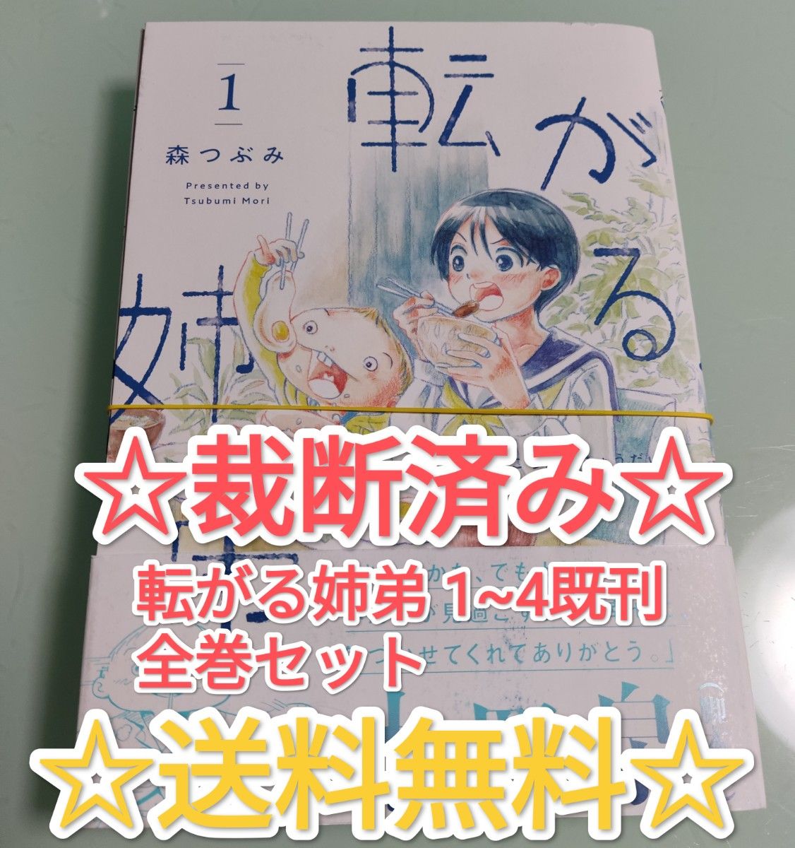 ☆ 裁断済み ☆ 転がる姉弟 森つぶみ 1~4 全巻セット 