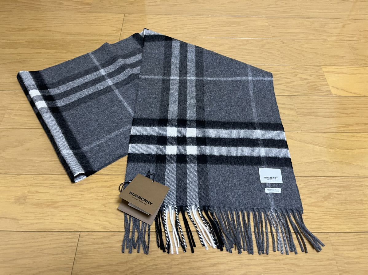 ランキング上位のプレゼント BURBERRY バーバリー マフラー カシミア