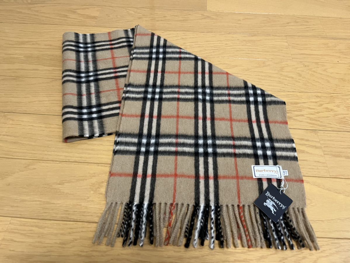 売れ筋商品 BURBERRY バーバリー マフラー カシミア100％ キャメル