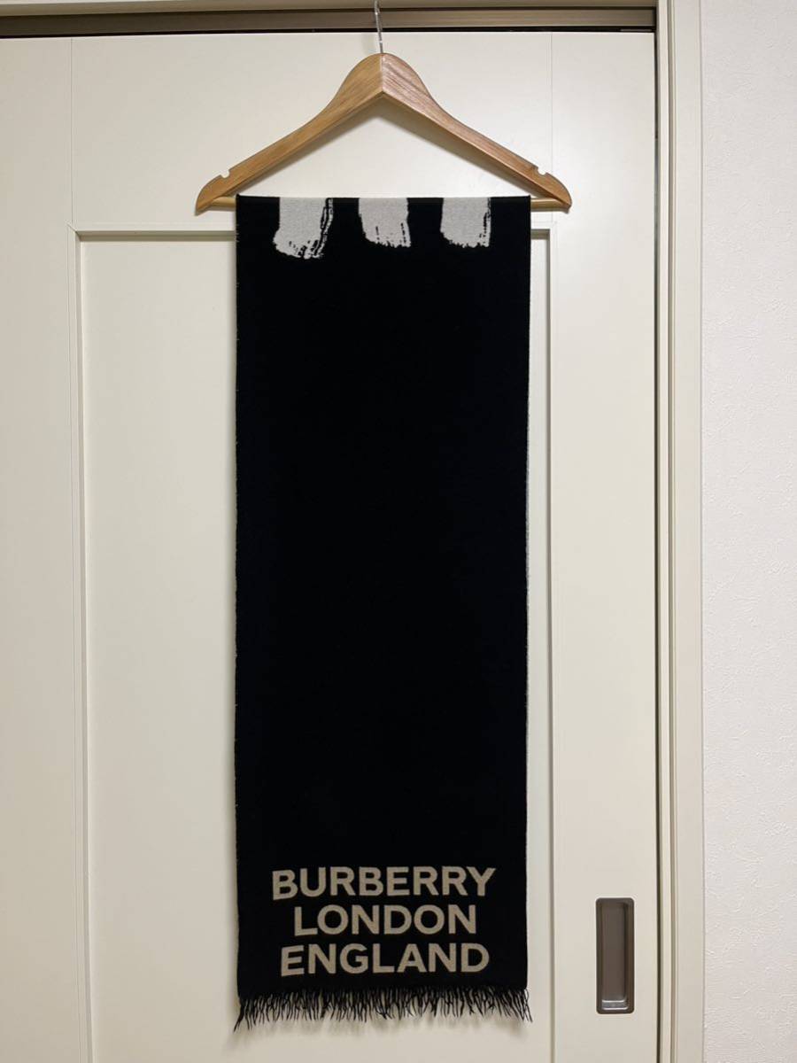 BURBERRY バーバリー マフラー ウール95％ シルク5% LOVEロゴ