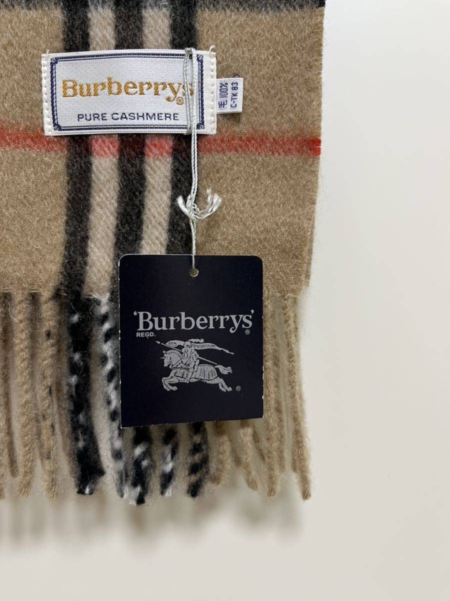 BURBERRY　バーバリー　マフラー　カシミア100％　キャメル　タグ付き未使用品　送料無料!!!_画像7