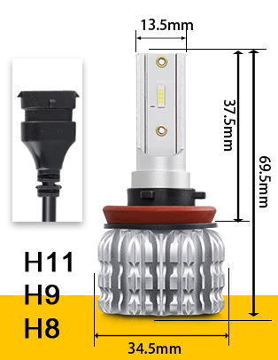 超爆光 80W 新商品 ゴールデンイエロー 2灯セット 16000LM ファンレス USA CREE製 LED フォグ H8/H11/H16 車検対応 アクア 30系 プリウス_画像3