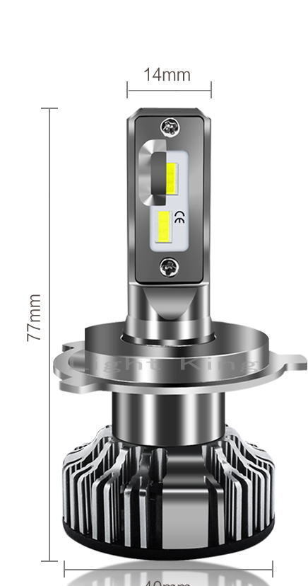 V8 ターボファン 50W 8000LM H4 バイク用 0.1秒点灯 LED ヘッドライト 光軸調整 モンスター Monster400/Monster600/Monster900/Monster1000_画像2