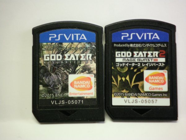 PSVita　GOD EATER RESURRECTION　ゴッドイーター リザレクション＋ゴッドイーター 2 レイジバースト お買得２本セット(ソフトのみ)_画像1