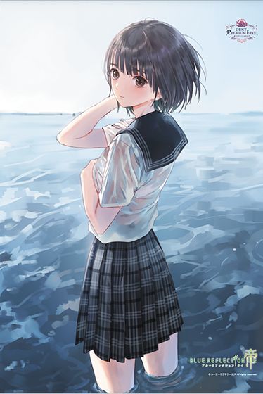 BLUE REFLECTION TIE/帝 ガストくじ B賞 白井日菜子 B2 タペストリー /岸田メル ガスト