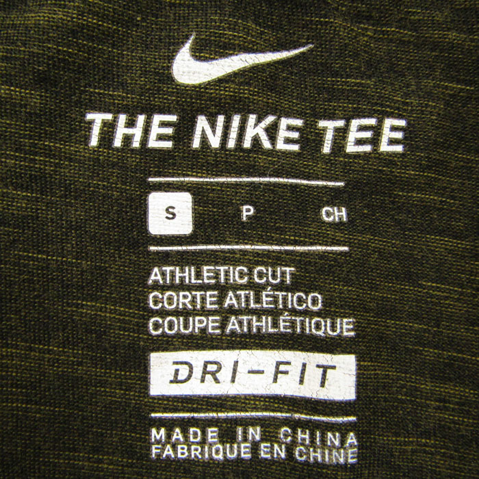 ナイキ 半袖Ｔシャツ ロゴT ドライフィット スポーツウェア トップス メンズ Sサイズ カーキ NIKE_画像2