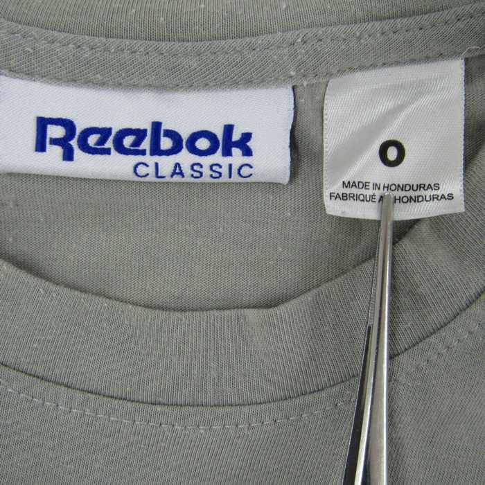 リーボック 半袖Tシャツ プリントT クルーネック トップス スポーツウエア 大きいサイズ メンズ Oサイズ グレー Reebok_画像3