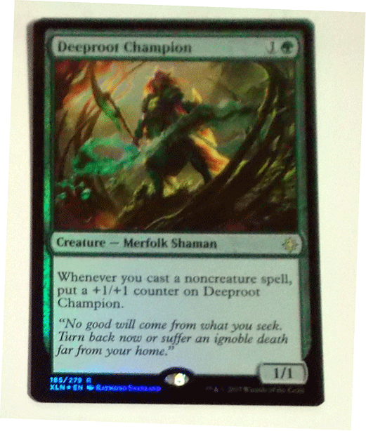 ＭTG英語/Foil/Deeproot Champion(深根の勇者)/イクサラン/レア_画像1