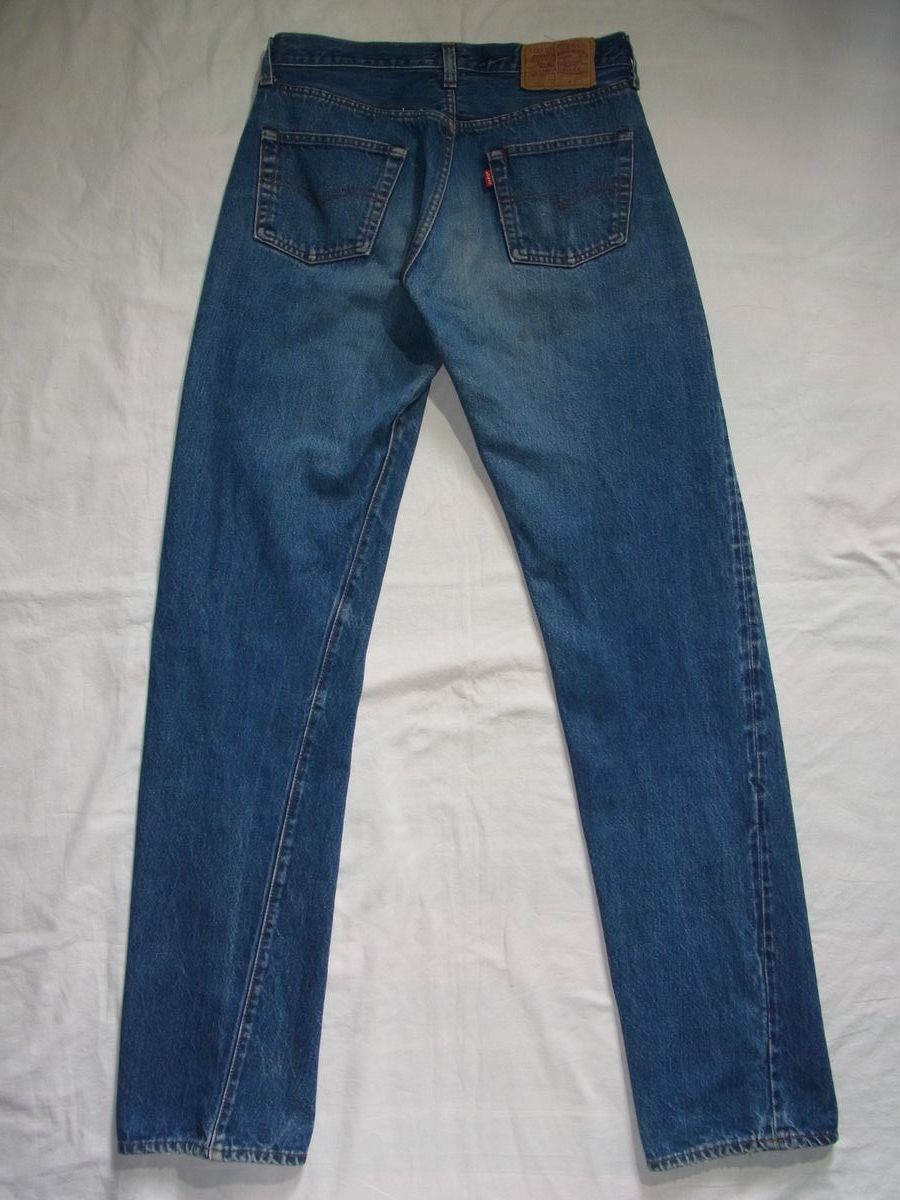 ☆ 80s USA製 ビンテージ Levi's リーバイス 501 赤耳 デニム パンツ W33 ☆古着 1982年製造 ボタン裏524 CARE オリジナル ハチマル 66 70s_画像2