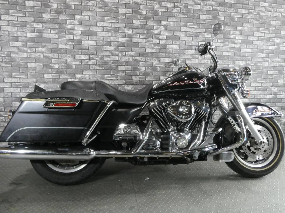 * Harley Davidson FLHR Road King неоригинальный глушитель боковой багажный ящик защита двигателя Osaka из большой запад association 