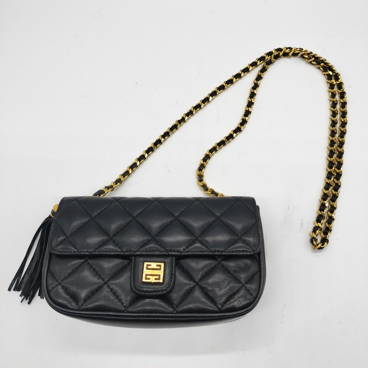 美品】ジバンシー GIVENCHY キルティング チェーン ショルダーバッグ