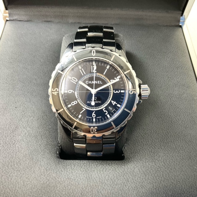 CHANEL】シャネル J12 腕時計 セラミック 黒 H0685 箱 コマ CHANEL】シャネル J12 腕時計 セラミック 黒 H0685 箱 コマ
