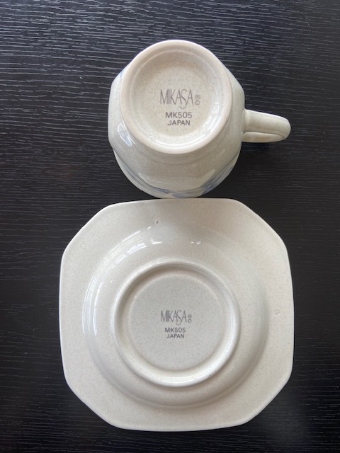 su★ミカサ　カップ＆ソーサー5客セット★MIKASA/MK505/アフタヌーンティー/紅茶/コーヒー/中古品_画像2