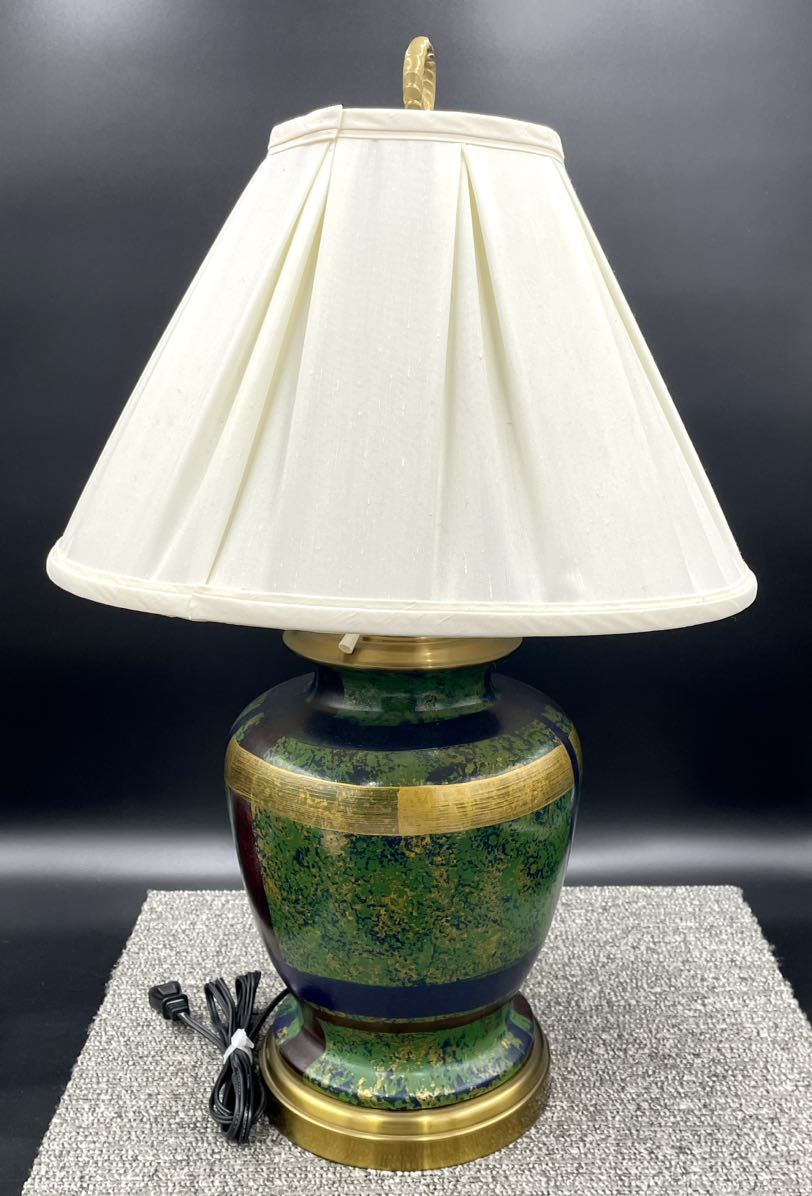 １９９３年 ヤマギワ 陶器 テーブルランプ シェードランプ 照明 電気