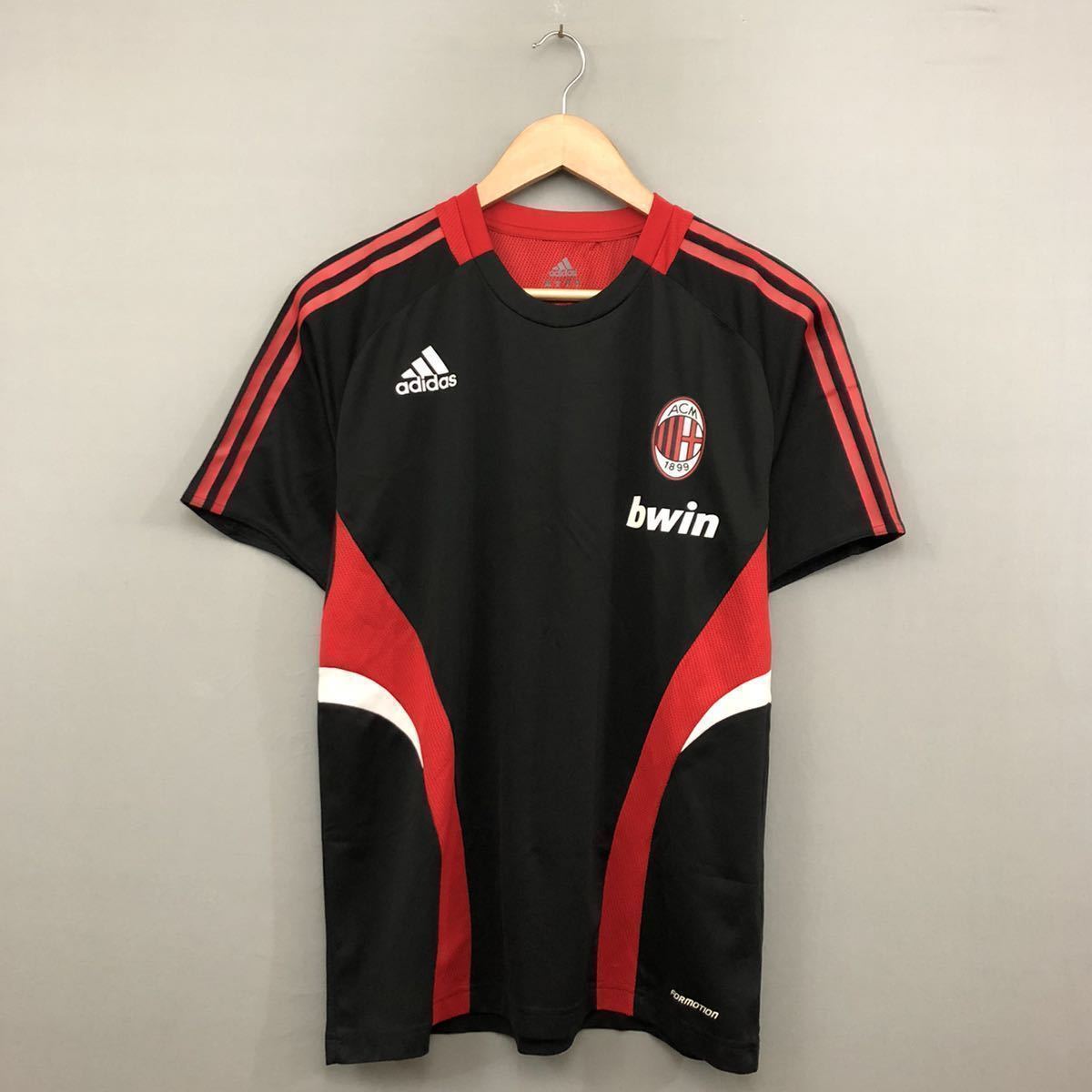 [ прекрасный товар хорошая вещь ] Adidas adidas four motion Италия Serie A AC Milan тренировка надеты dry футболка черный мужской S размер %*