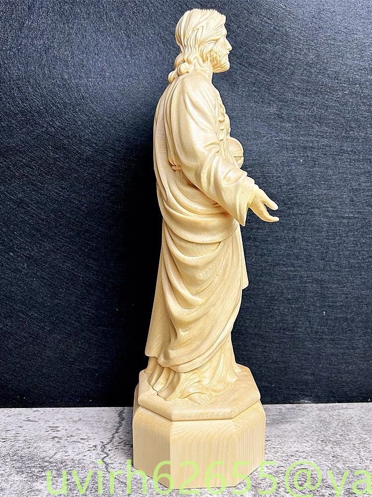 新入荷★イエス キリスト 聖書の聖立像 木彫り 神像 聖母マリア クリスチャン キリスト教_画像2