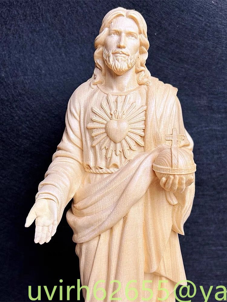 新入荷★イエス キリスト 聖書の聖立像 木彫り 神像 聖母マリア クリスチャン キリスト教_画像4