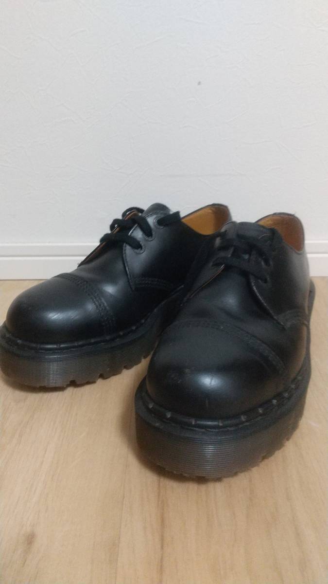 大人気 27cm位 UK8 3ホール ドクターマーチン Dr.Martens 英国製 黒