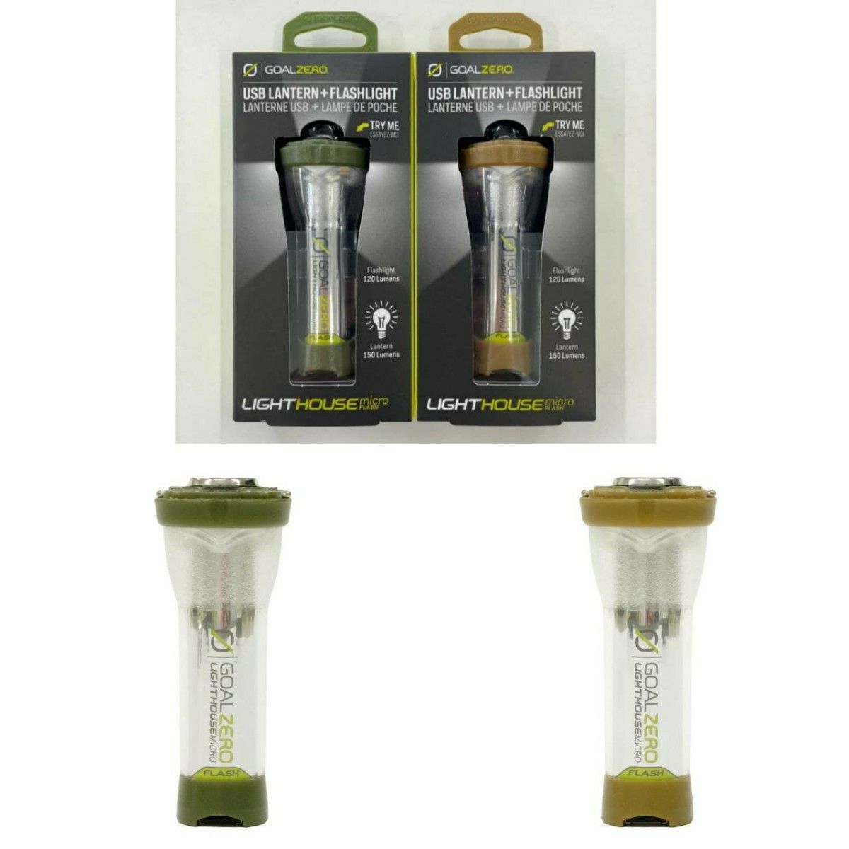 日本限定カラー GOAL ZERO Lighthouse Micro Flash ゴールゼロ カーキ 日本限定カラー GOAL ZERO Lighthouse Micro Flash ゴールゼロ カーキ