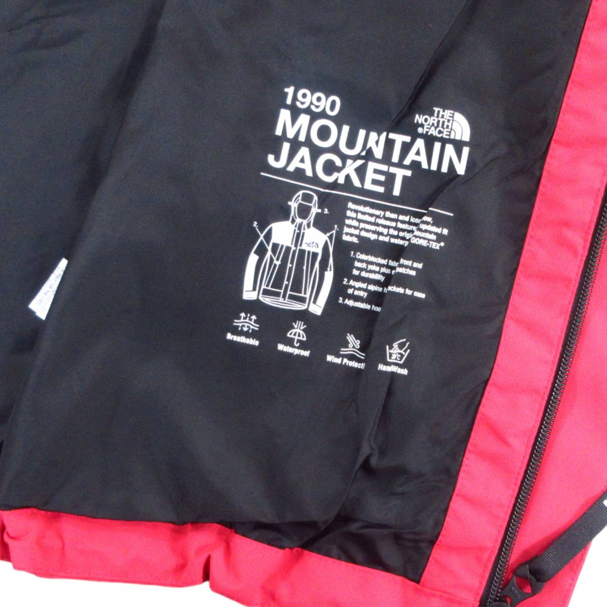 新品◆THE NORTH FACE◆防水 透湿 防風 GORE-TEX MOUNTAIN JACKET マウンテン ジャケット M ピンク◆ノースフェイス NI2GN01C◆J731_画像8