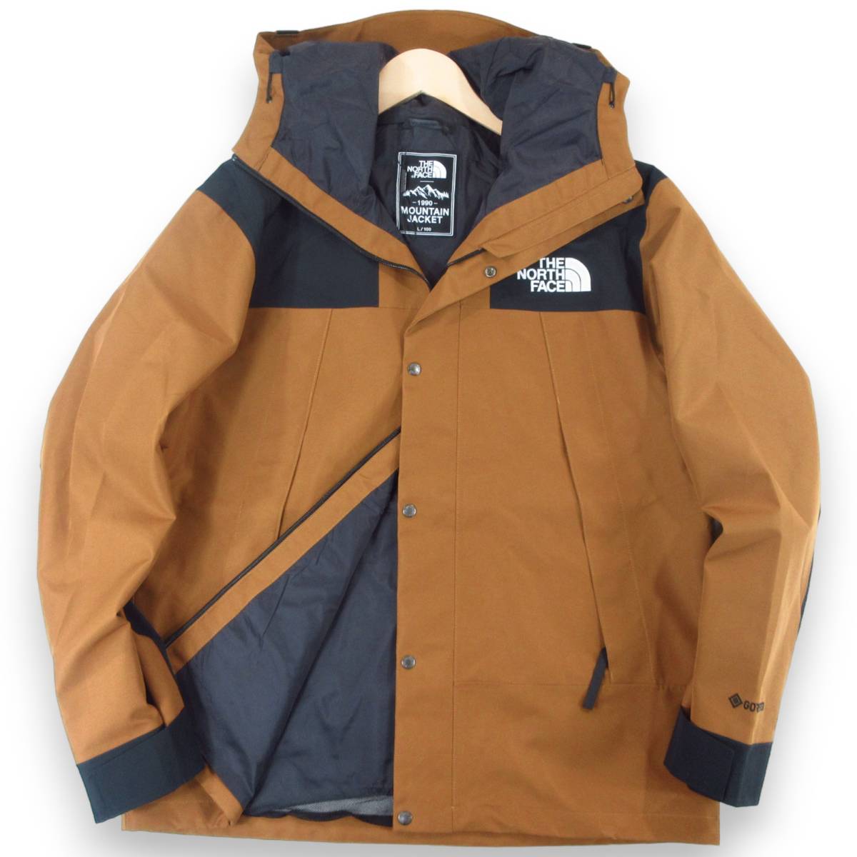 新品◆THE NORTH FACE◆防水 透湿 防風 GORE-TEX MOUNTAIN JACKET マウンテン ジャケット L ライトブラウン◆ノースフェイス◆J2700