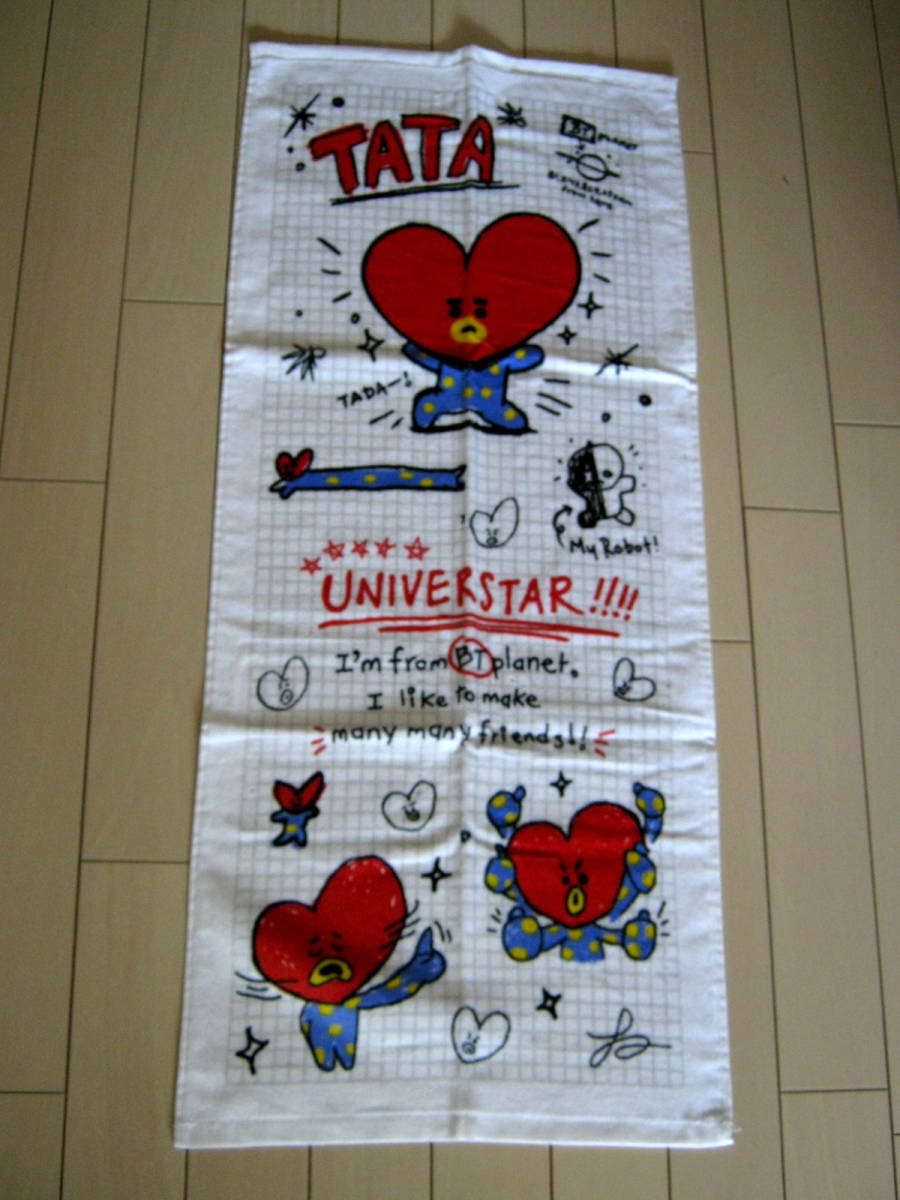 【新品】ＢＴ21*TATA テテ テヒョン V*フェイス タオル*BTS 防弾少年団*スケッチ_画像1