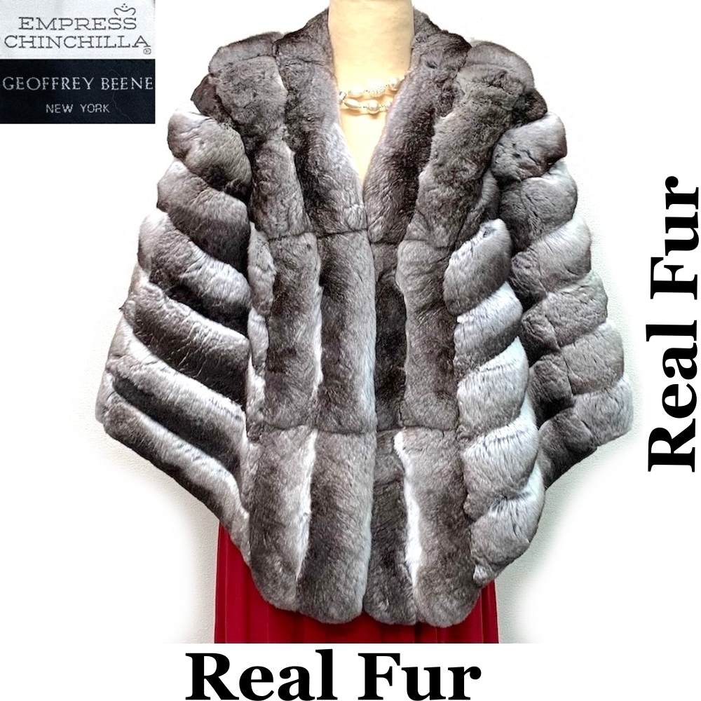 GEOFFREY BEENE EMPRESS CHINCHILLA チンチラ realfur 本物毛皮 リアル