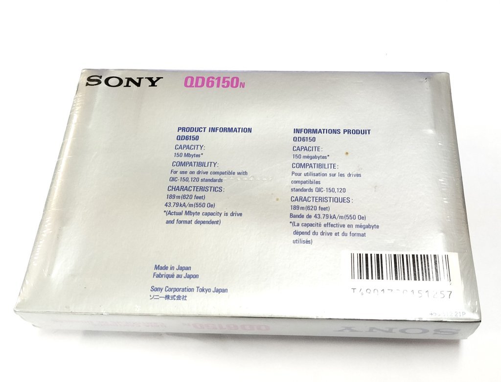 Sony QD6150N данные картридж 150MB 189m новый товар 