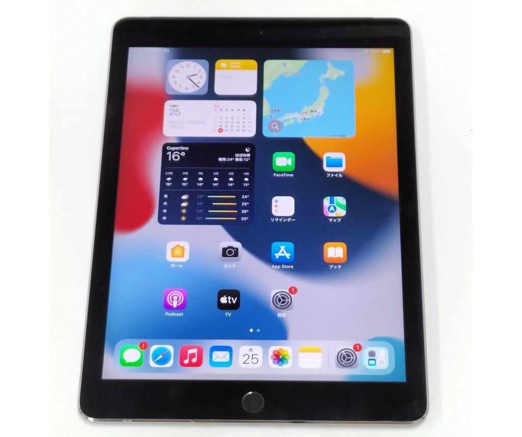 第2世代 Apple iPad Air 2 Wi-Fi+Cellular(KDDI) 16GB MGGX2J/A 9.7インチ IOS15.1