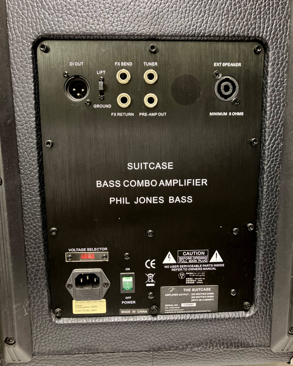 Phil Jones Bass SuitCase ベースアンプ　コンボ　中古　稼働品　美品　250W/8Ω、370W/4Ω　_画像5