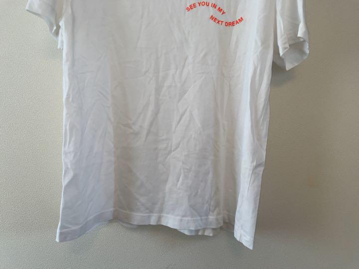 ZARA ザラ 半袖Tシャツ ロゴプリント ホワイト サイズM レディース_画像3