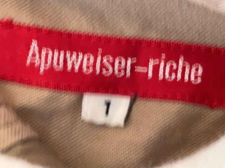Apuwiser-riche ショートパンツ ベージュ サイズ1 レーヨン 麻混_画像9