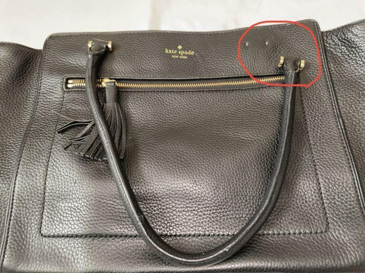 kate spade ケイトスペード トートバッグ ブラック レディース 訳あり_画像1