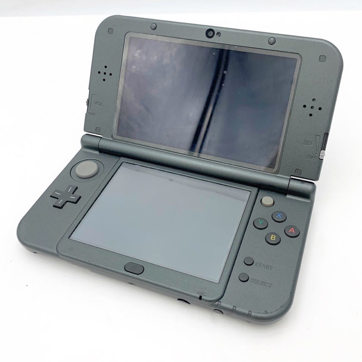 New Nintendo 3DS LL RED-001 ソフト付 任天堂 メタリックブラック DS