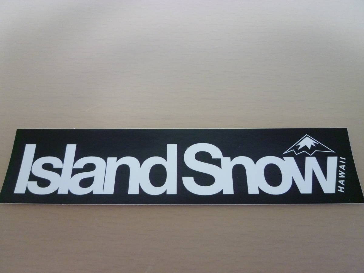 NEW♪アイランドスノー islandsnow island snow ステッカー デカール／ブラック　　#カイルア kailua_画像2