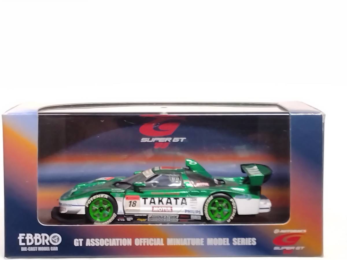 エブロ EBBRO 762 1/43 ホンダ NSX スーパーGT '05 TAKATA DOME NSX Super GT '05 No.18 (Late Version) GREEN_画像1