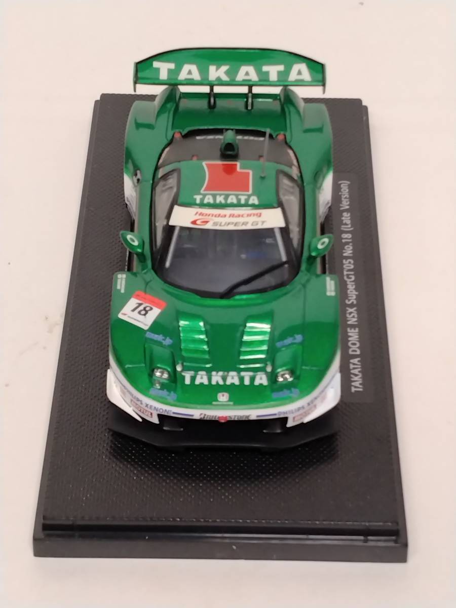 エブロ EBBRO 762 1/43 ホンダ NSX スーパーGT '05 TAKATA DOME NSX Super GT '05 No.18 (Late Version) GREEN_画像9