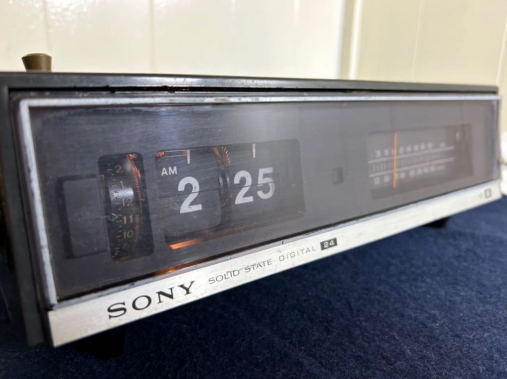  Showa Retro that time thing Vintage SONY Sony DIGITAL24 8FC-61patapata clock 